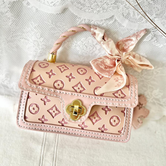 Classy faux leather purse - pink