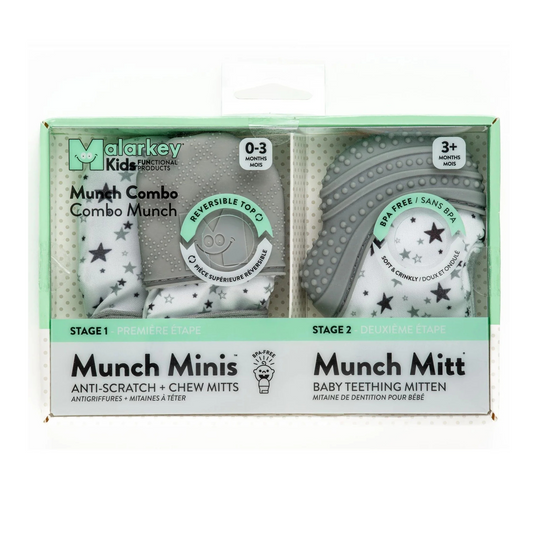 Mini & mitt combo - grey star