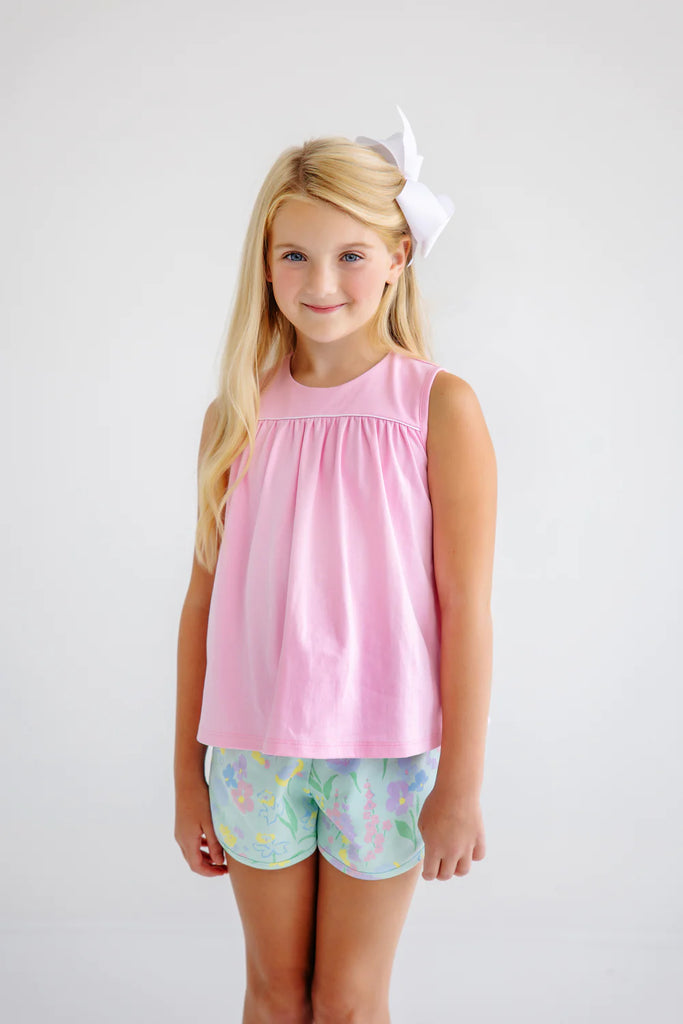 Sleeveless dowell day top - pier party pink