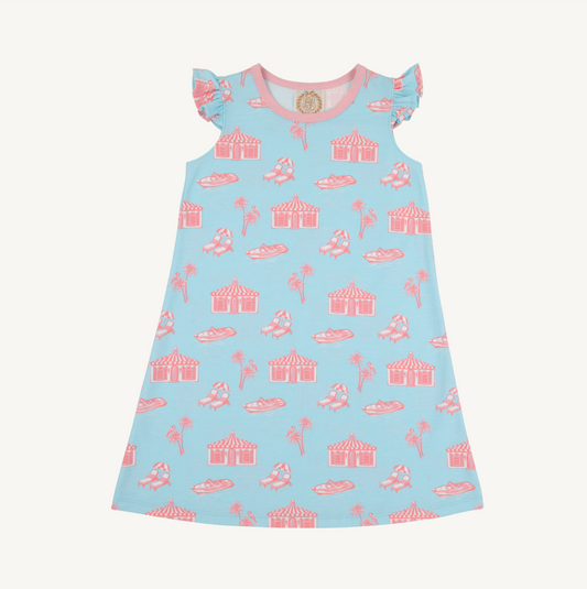 Angel sleeve polly play dress - parrot cay canopy