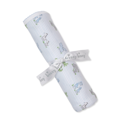 Safari party blanket - blue