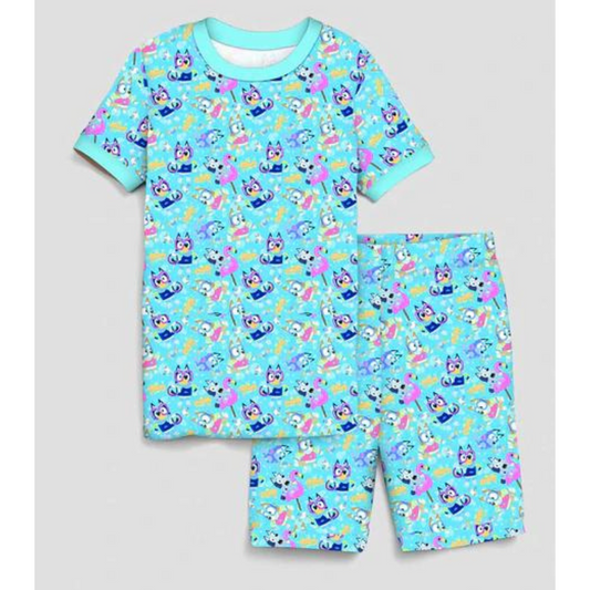 Beautifully bold doggie paddle s/s pjs