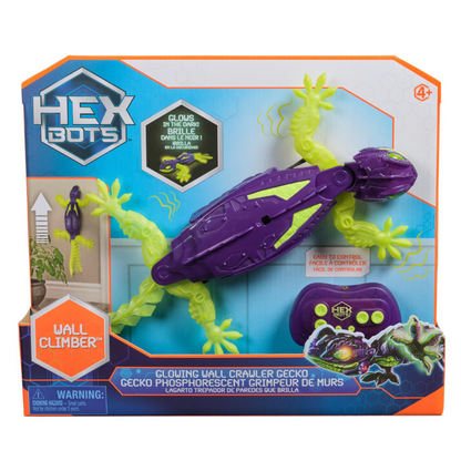 Hex bots wall crawler glow in the dark gecko