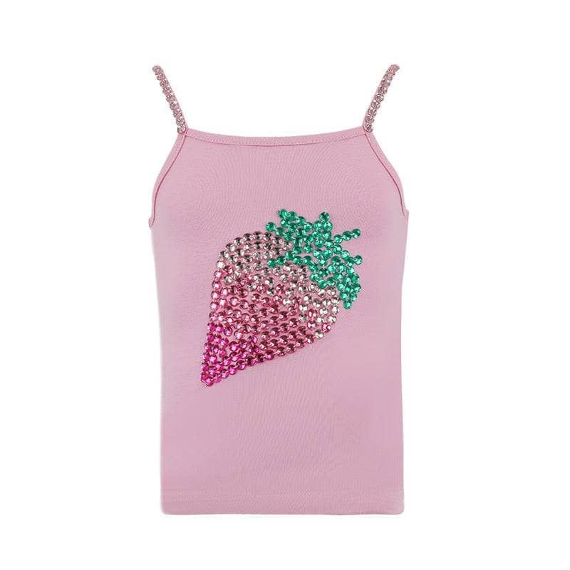 Strawberry gems tank top