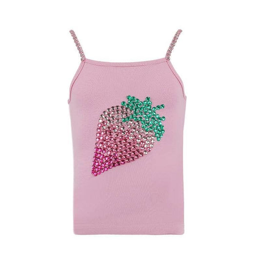 Strawberry gems tank top