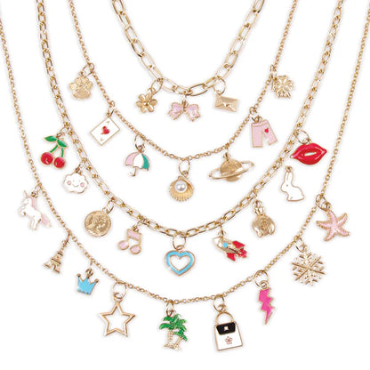 Handful of charm DIY necklace kit