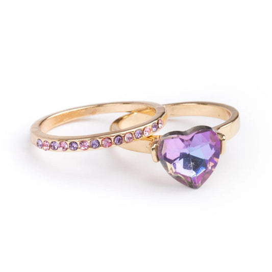 Boutique chic precious purple ring