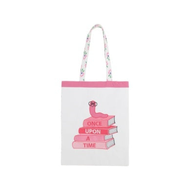 Library bound bag - pearl/pink