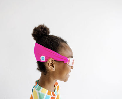 Pretty in pink swim goggles