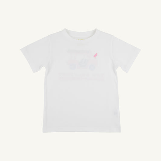 Sir proper's tshirt - golf cart/white