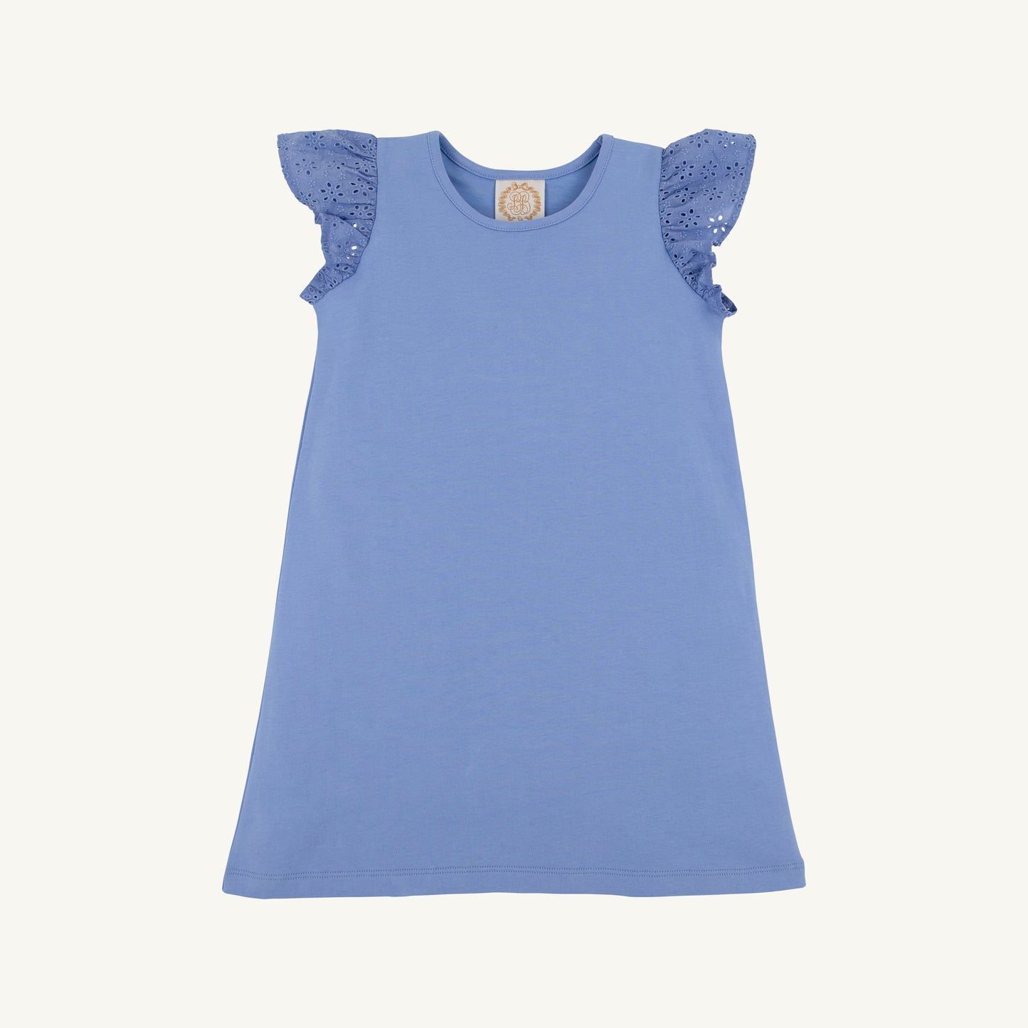 Ellen's eyelet dress - barbados blue