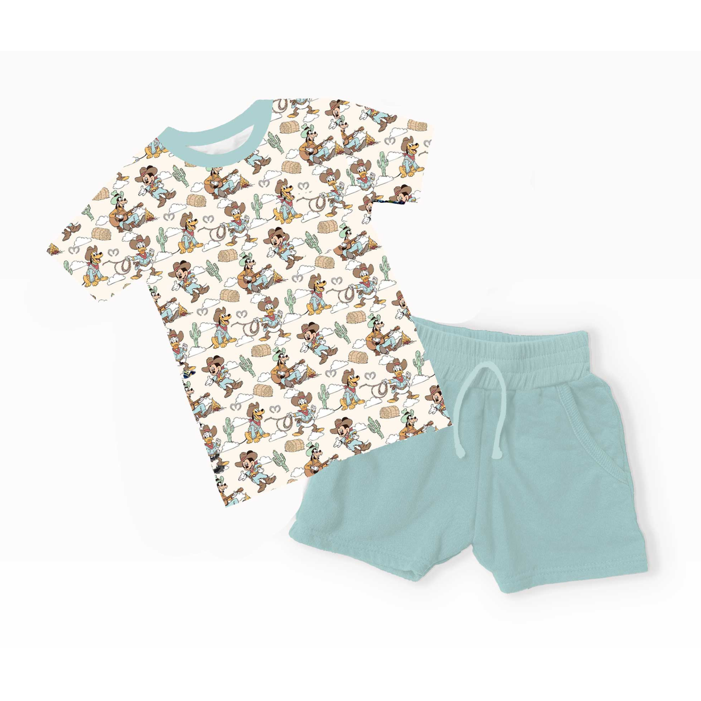 Howdy pals shorts set