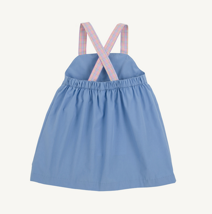 Macy drew dress - park city periwinkle/woodstock park plaid