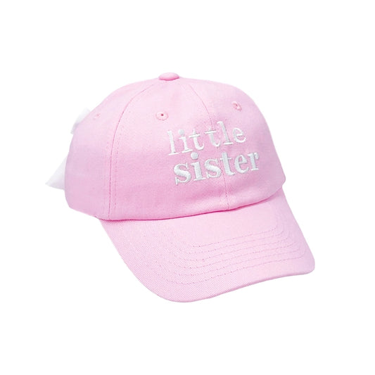 Little sister bow baseball hat