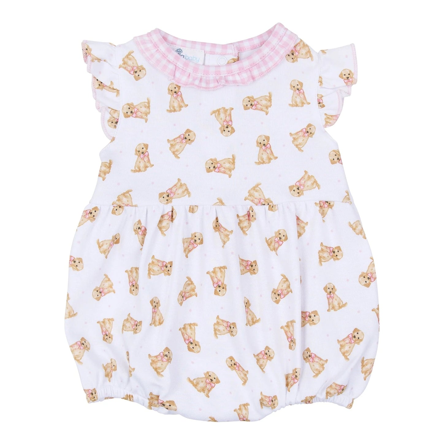 Sweet golden flutters bubble - pink