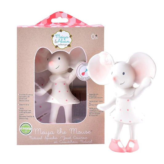 Meiya the mouse all rubber squeaker toy