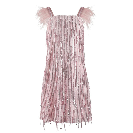 Mila feather party dress