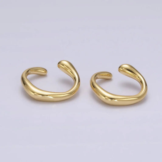 Geometric minimalist ear cuffs