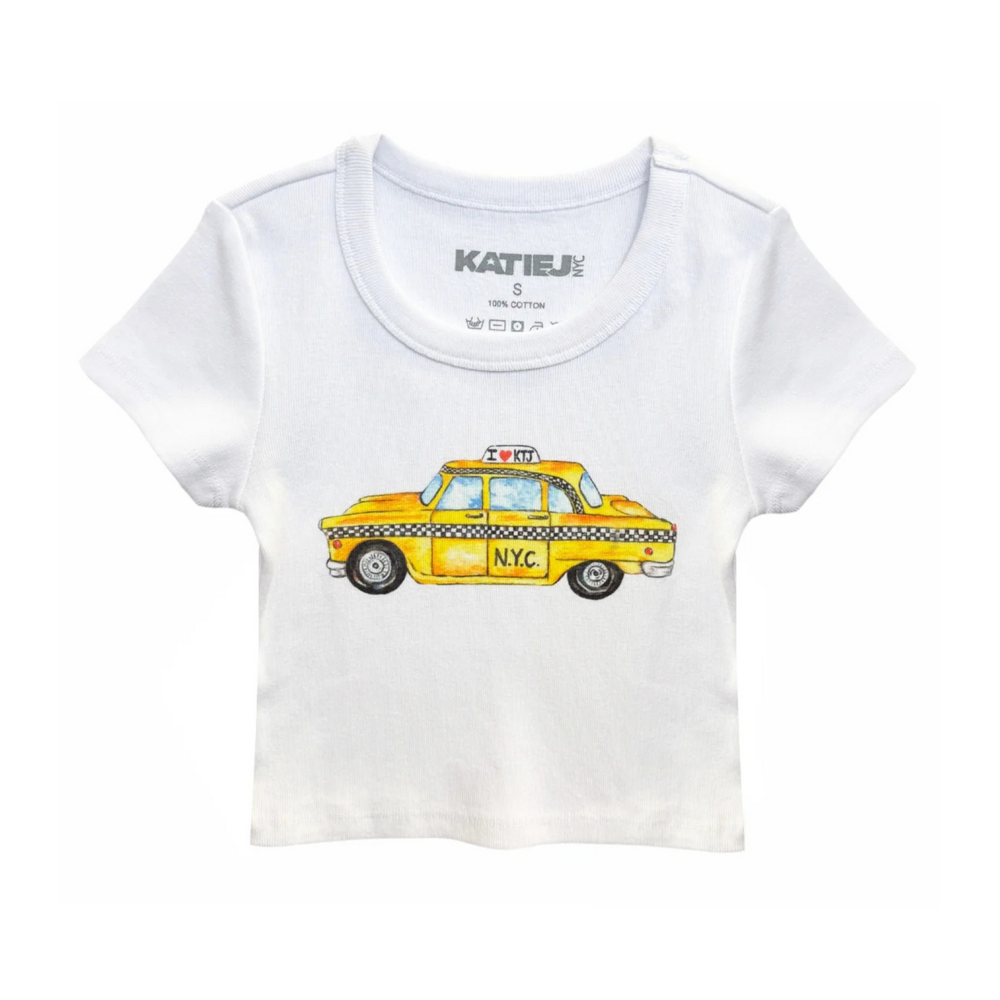 NY taxi tee - white
