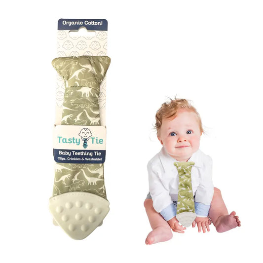 Tasty tie teether - dino