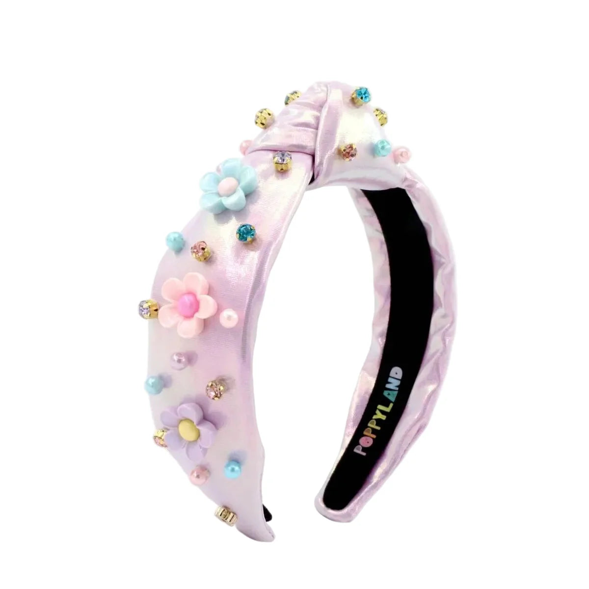 Pastel shimmer flower headband