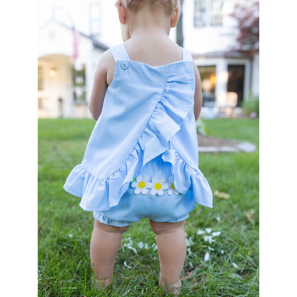 Pique dress & bloomer w. daisies