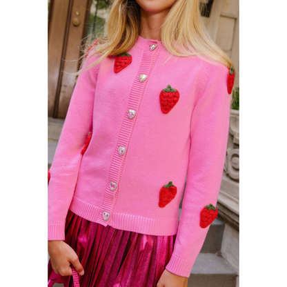 Sweet strawberry cardigan