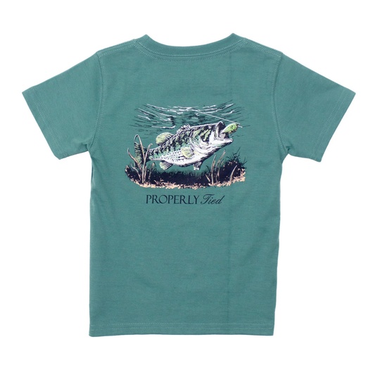 Set the hook s/s tshirt - marine green