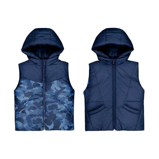 Blue camo reversible vest