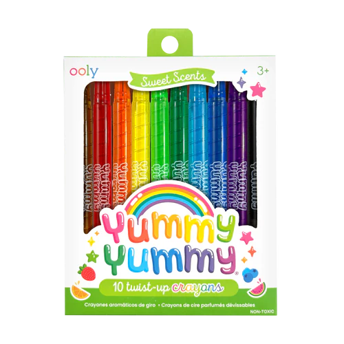 Yummy yummy scented twist-up crayons