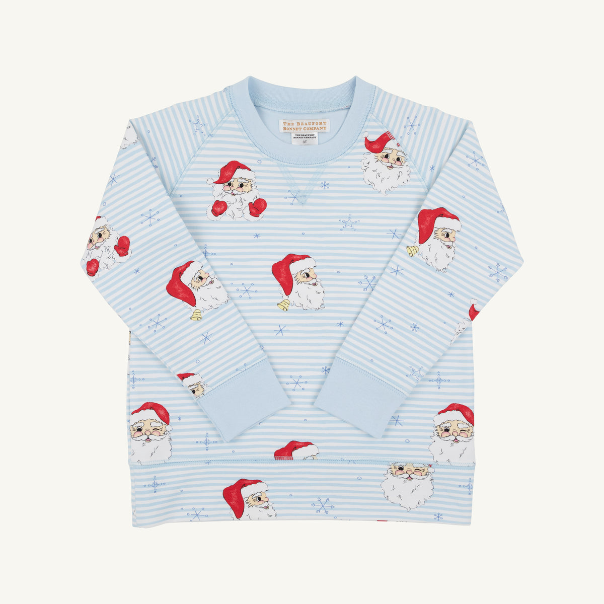 Cassidy comfy crewneck - dear Santa blue