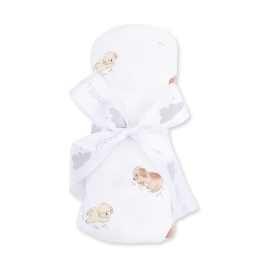 Puppy snuggle club swaddle blanket