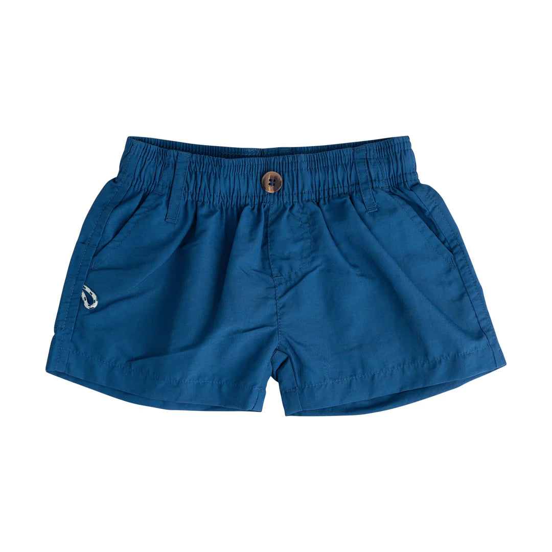Outrigger perf shorts - navy peony