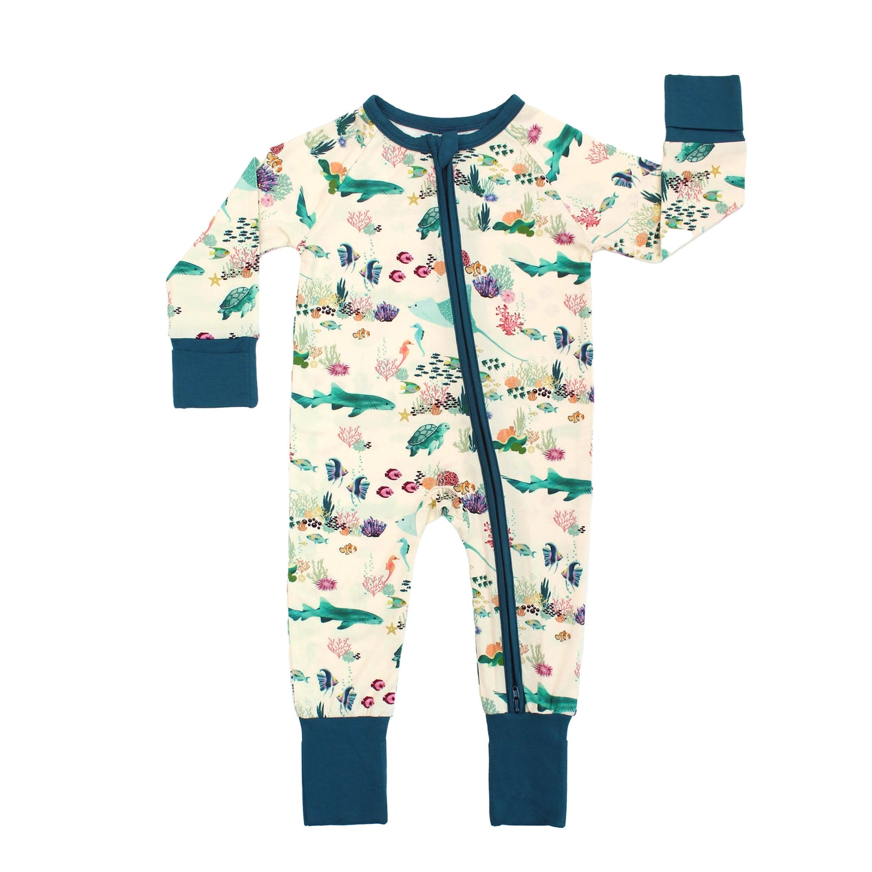 Coral reef bamboo convertible pjs