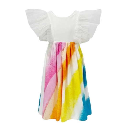 Rainbow ruffle dream dress