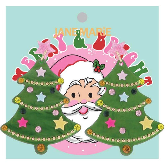 Christmas tree earrings