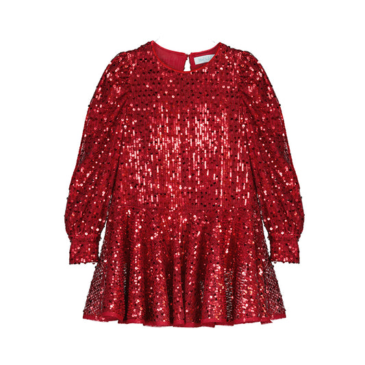 Sequins dress - red