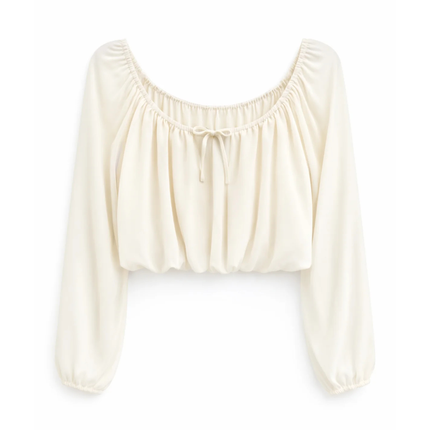 Monica l/s tee - vintage white