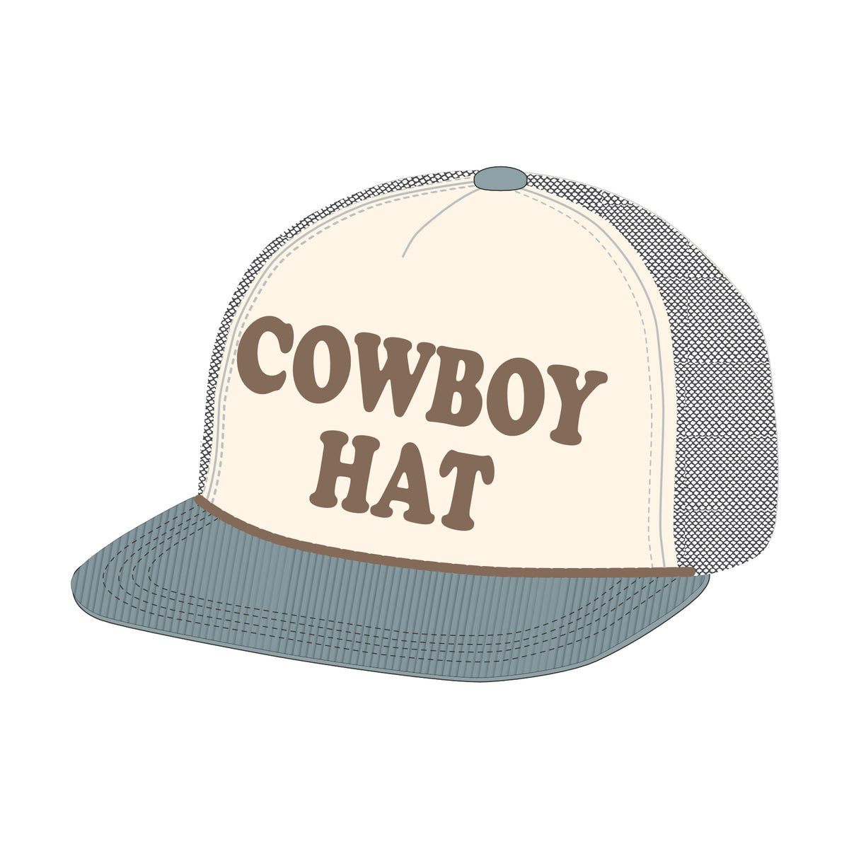Cowboy trucker hat
