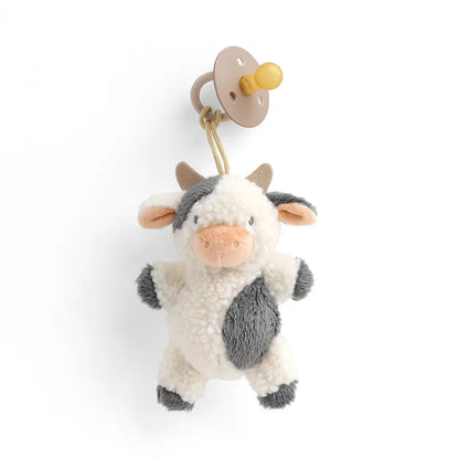 Cow plush & paci