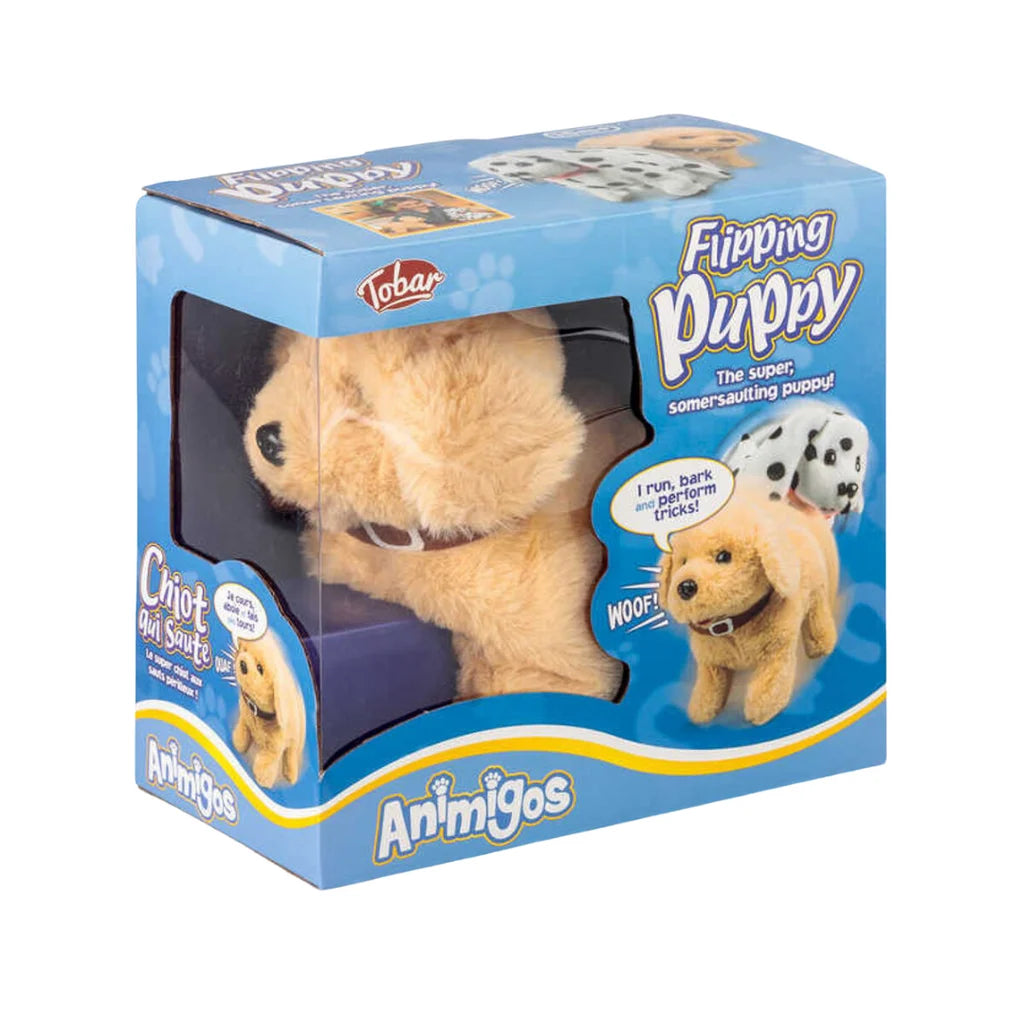 Animigos flipping puppy labrador dog