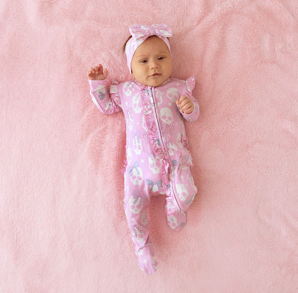 Ms. Kelly Picot Ruffled Footie