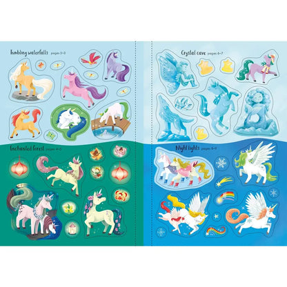 Sparkly unicorns sticker book