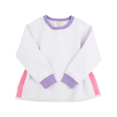 Courtneys cozy crewneck - worth ave white/palisades purple/rr