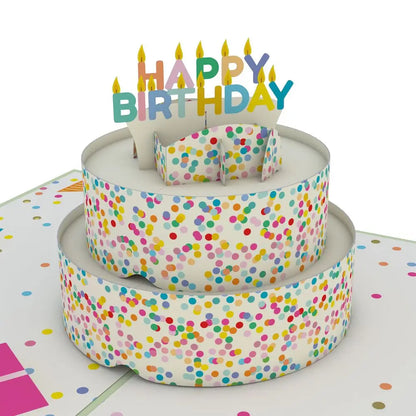Sprinkles birthday cake card
