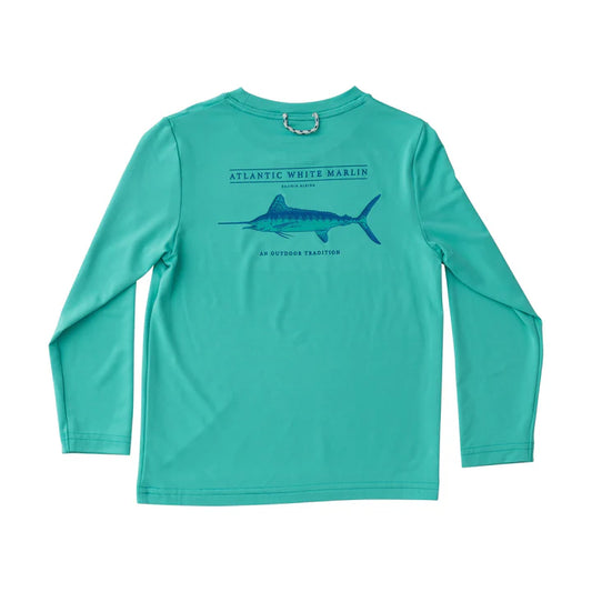 Pro perf fishing l/s tshirt - atlantis