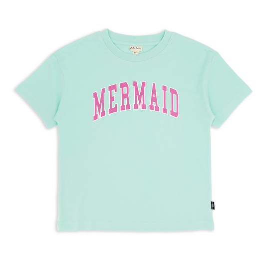 Mermaid oversized tee - sea glass