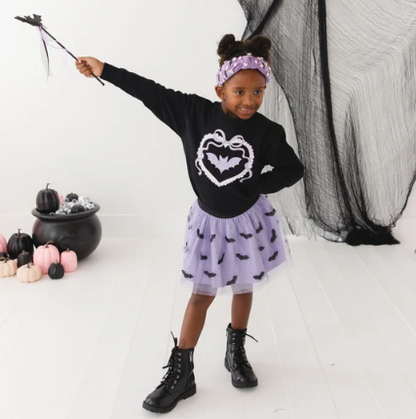 Glitter Bat Halloween Wand