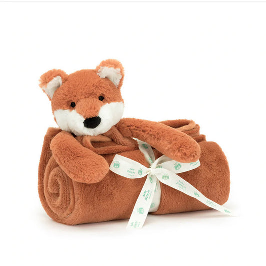 Bashful fox cub blankie