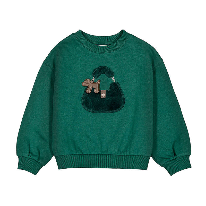 Purse sweater - bottle green